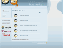 Tablet Screenshot of iratemyday.com